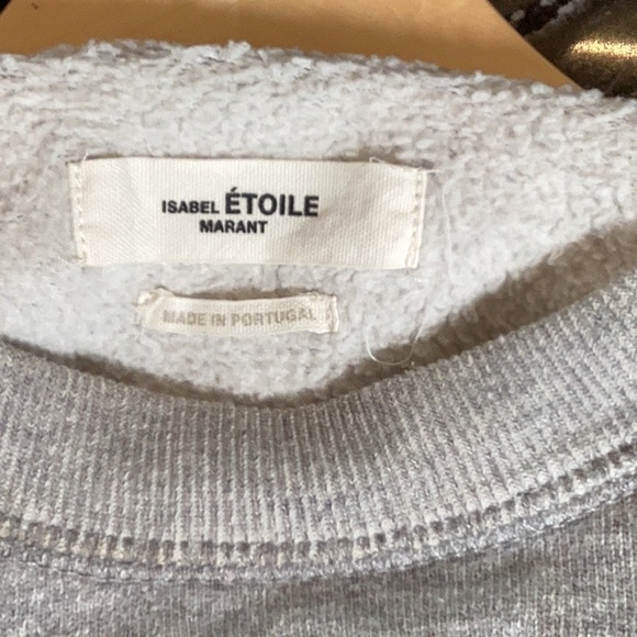 ISABEL MARANT ÉTOLIE Women Logo Gray and Pink Sweatshirt.size Medium - Picture 3 of 9